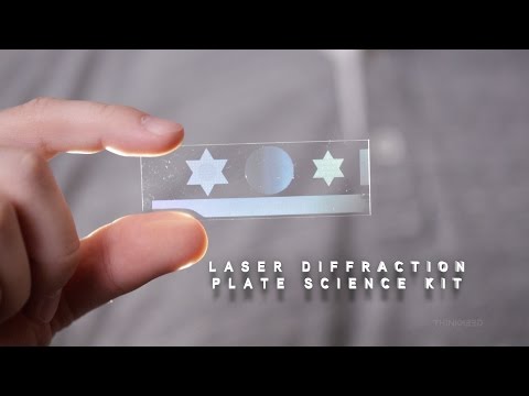 Laser Diffraction Plate Science Kit from ThinkGeek