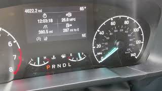 2022 Ford Maverick Center Info Screen