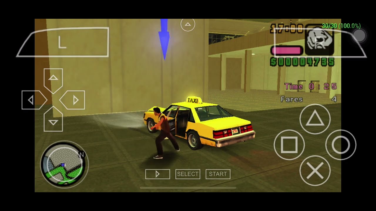 GTA Vice City Stories PSP Gameplay Misson Taxi Job PPSSPP FPS