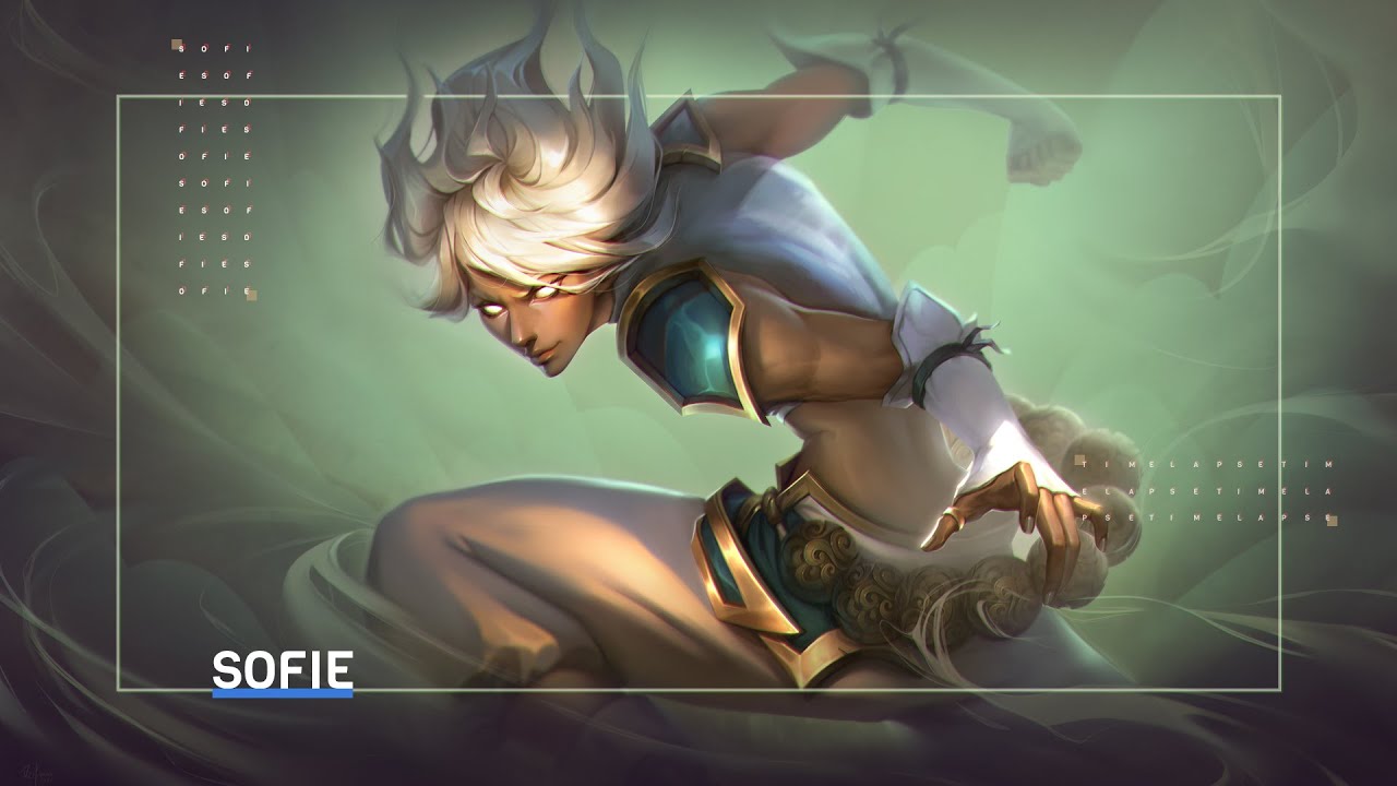 Painting Sofie (Original character), Timelapse art process