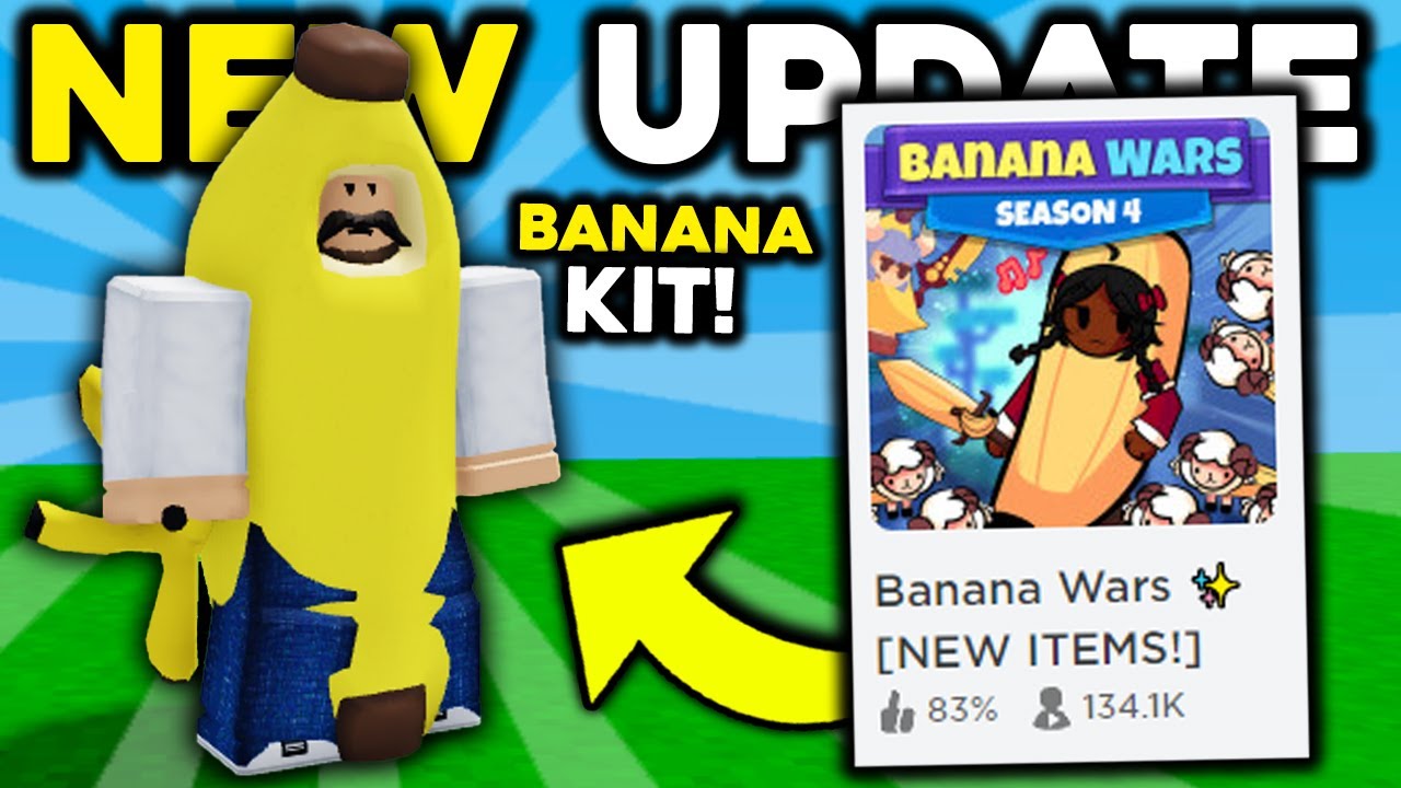 Roblox BedWars has received the new Banana Wars update! - Try Hard