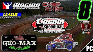 iRacing | CHOPSHOP GEOMAX DIRT TOUR | S4 | MIDGET | #8 | Lincoln (4/24/25) 14th DNF