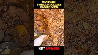 $3 MILLION in GOLD coins found! 😱 #gold #goldcoins #treasure #minelab #metaldetecting #silver
