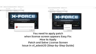 You need to apply patch when license screen appears  | Patch to Solve License Screen Issue