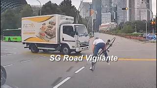 21may2026  cyclist fail to conform to red light signal ebrake to avoid hitting lorry and fell