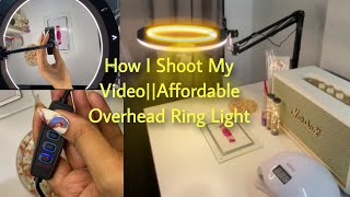 How I Shoot My Nail Art Video|| Affordable#amozon Overhead Ring Light 10" inch 1500/ || Rinnasiingh screenshot 1