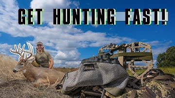 How to Hang a Tree Saddle FAST! | Under 5 min