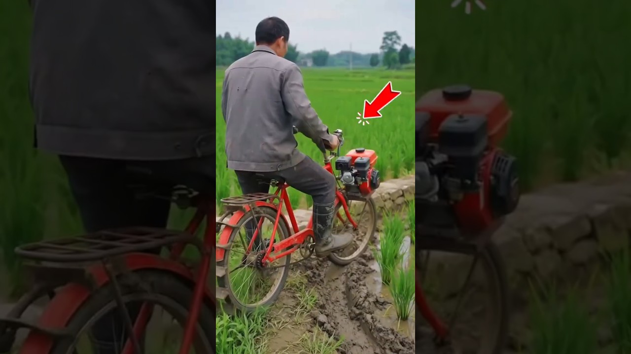 Farmer Turns Old Bicycle Into Mini Tractor | Genius Farming Innovation That Shocked Villagers