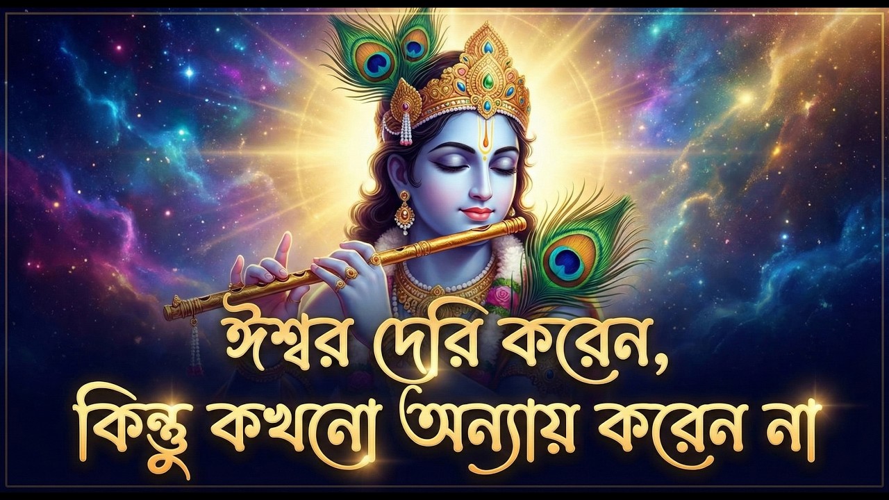 ঈশ্বর দেরি করেন, কিন্তু কখনো অন্যায় করেন না | শ্রীকৃষ্ণের বাণী