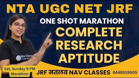 NTA NET JRF Dec 2023 Marathon on Complete Research Aptitude | One Shot | By Navdeep Kaur