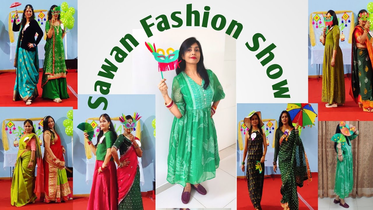 sawan theme kitty party dress Kitty party theme || #sawan #special || #dress #code || #dance #masti  #dhmal 