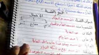 كتابه وتحليل قصه قصيره لغه عربيه الصف الثانى الابتدائي ترم ثانى#