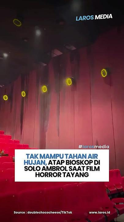 Atap Bioskop Di Salah Satu Mall Di Solo Ambruk Karena Tak Mampu Tahan Air Hujan