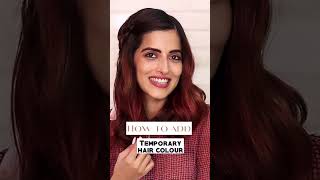 How To Add Temporary Hair Colour  | Knot Me Pretty | #Shorts