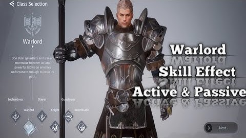V4 - Warlord (Review Effect) Skill Active & Passive