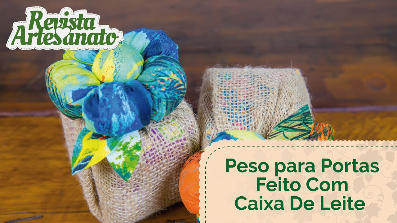 Peso Para Portas Feito Com Caixa de Leite