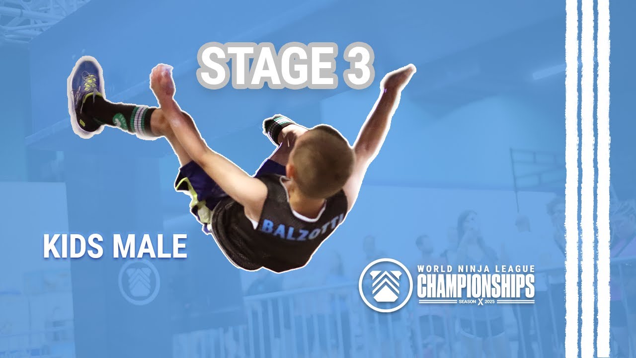 KIDS MALE | STAGE 3 | SEASON X | 2025 World Ninja League Championships