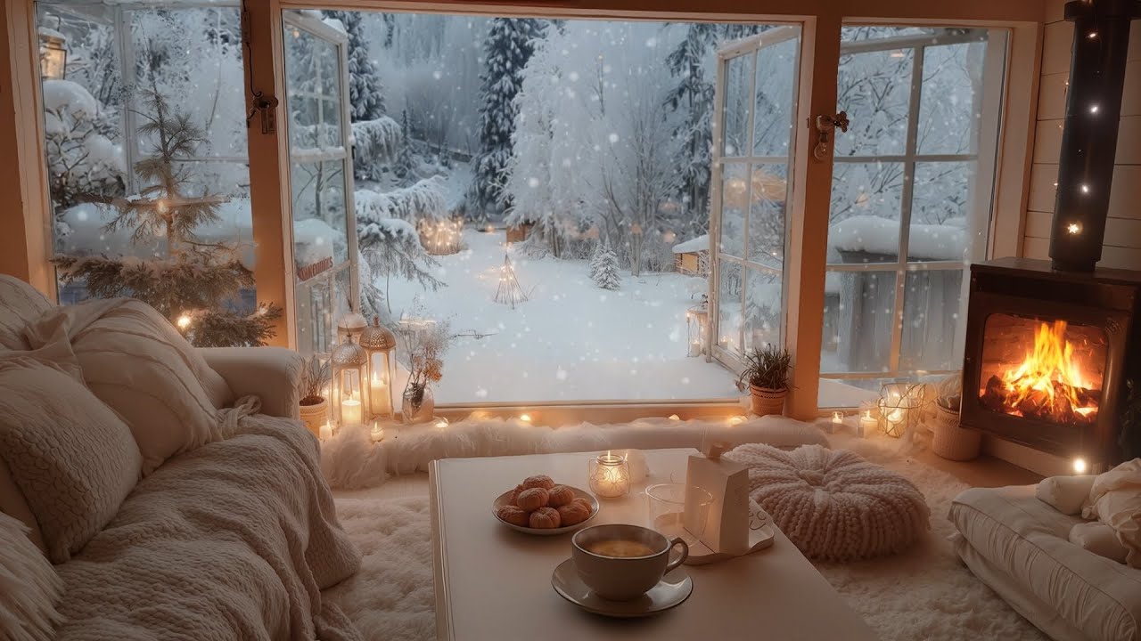 Cozy Winter Café Jazz ☕ Bossa Nova background for Great Moods, Stress Relief