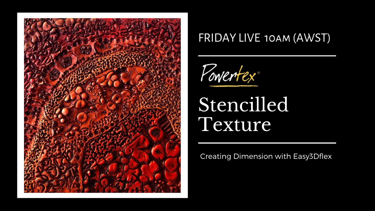 Трафаретная текстура с Powertex Easy3Dflex