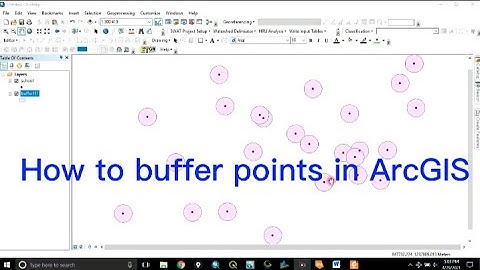 How to buffer point data in ArcGIS