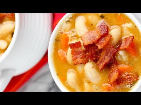 Creamy White Bean and Bacon Soup