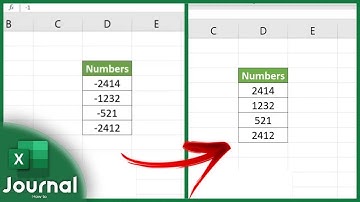 How to Change Negative Numbers to Positive in Excel 2024