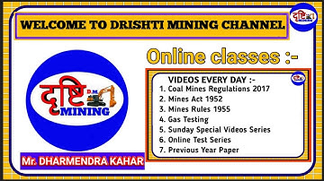 Drishti Mining | Indian Mining Channel | Coal | Metal | DGMS Examination | माइनिंग वीडियो | Hindi