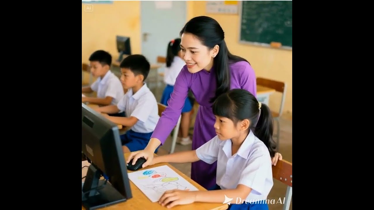 TIẾT HỌC THỰC HÀNH MÔN TIN HỌC LỚP 3 - youtube