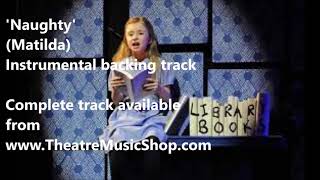 Naughty (Matilda) Instrumental Backing track