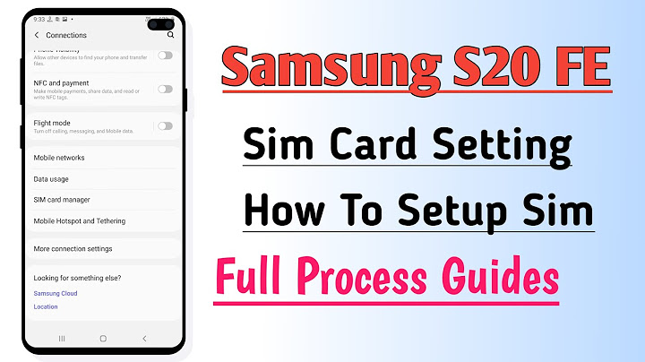 How to put sim card in galaxy s20 fe