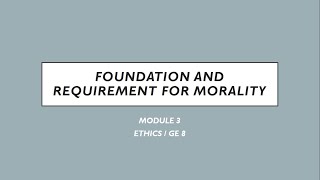 MODULE 3 / ETHICS