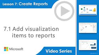 How to add visualization items to reports using Power BI: Microsoft Exam PL-300