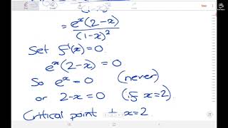 Differential Calculus - Curve Sketching: Functions Involving Exponentials [Medium]