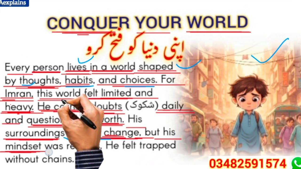 Conquer Your World | اپنی دنیا پر قابو پائیں | Learn English Through Stories | AExplains