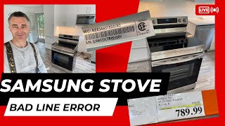 Taurus Realty  | Samsung New electric stove Bad Line error