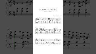 Mr. Bean Animated Series Sheet Music #shorts #short #shortvideo #shortsvideo #shortsfeed #tiktok