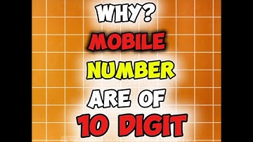 Why Mobile Numbers Are Of 10 Digit? | Facts | #shorts