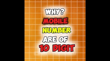 Why Mobile Numbers Are Of 10 Digit? | Facts | #shorts