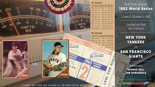 1962 Oct 05 • NYY/SFG • World Series G2 • New York Yankees vs San Francisco Giants - Baseball Radio