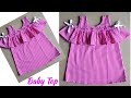 Baby Top Cutting and Stitching|Off Shoulder Baby Top Cutting & Stitching|Style by Siddhi|Top Cutting