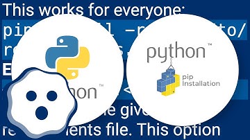 How can I install packages using pip according to the requirements.txt file from a local director...