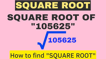 Square root | how to find square root | square root of 105625 #mathtricks #squareroot #maths