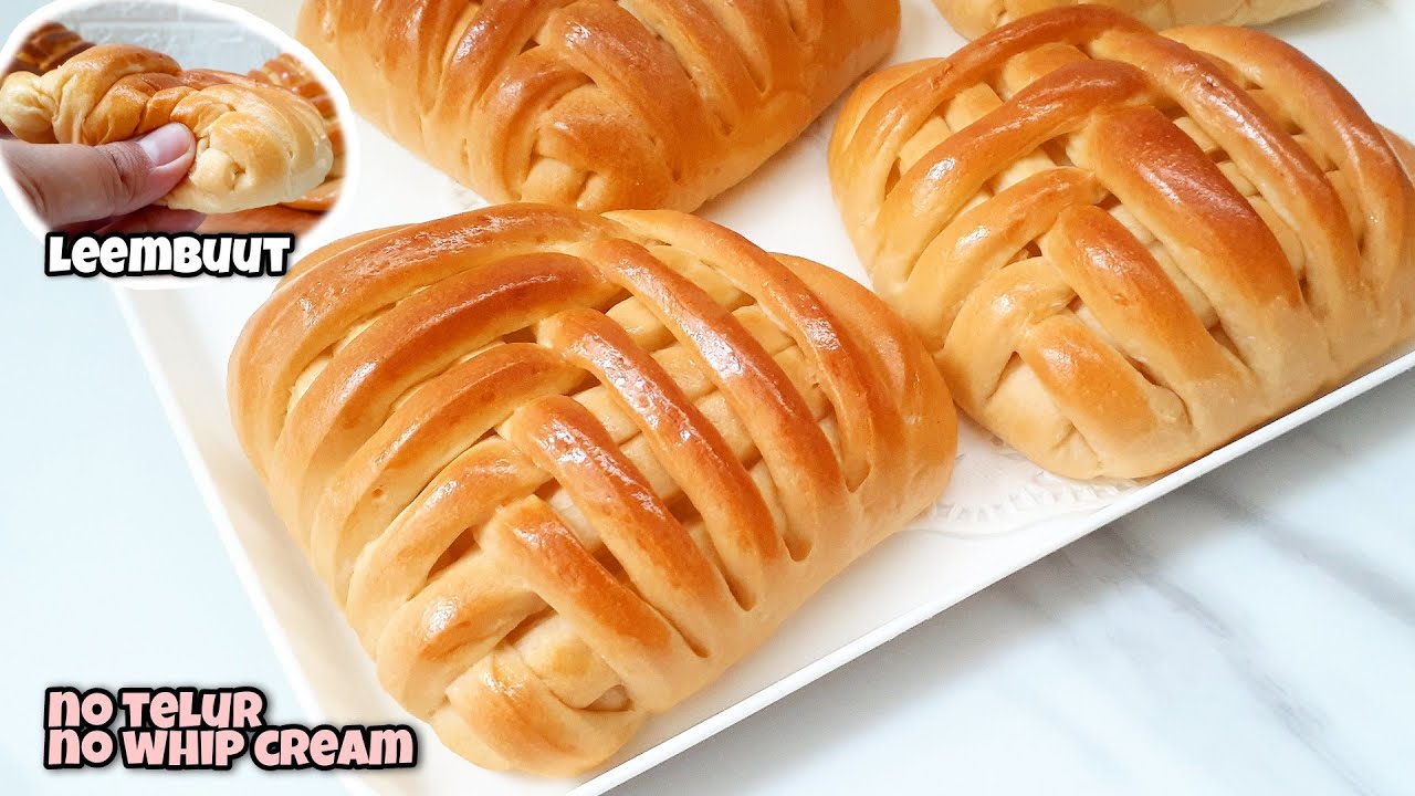 VARIASI SHAPE ROTI MANIS EVAPORASI LEMBUT ISI MESES DAN KEJU - YouTube