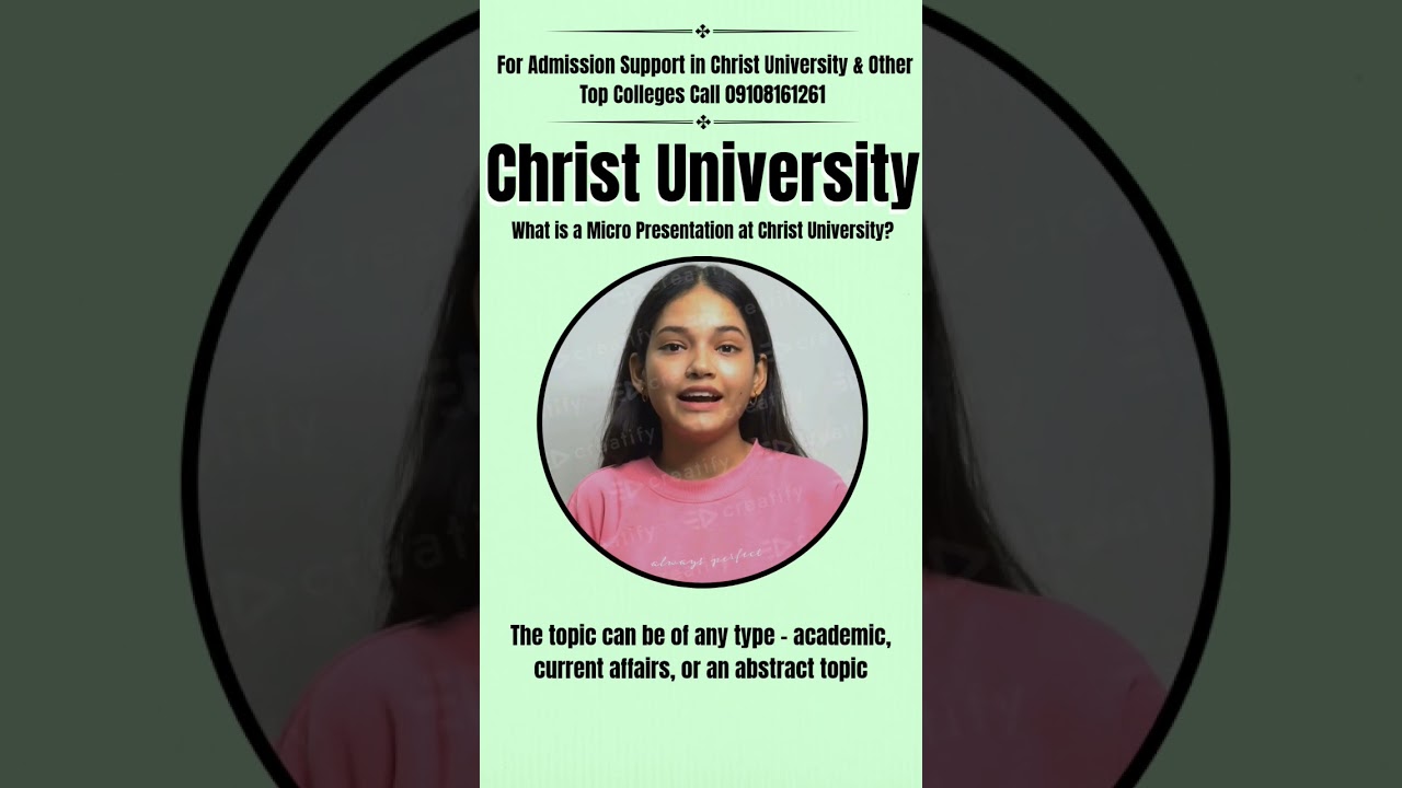 What is a micro presentation at Christ University? 