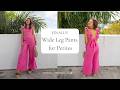 DIY Linen Wide Leg Pants For Petite Women Sewing Tutorial The Amore Pant With Sewing Pattern 