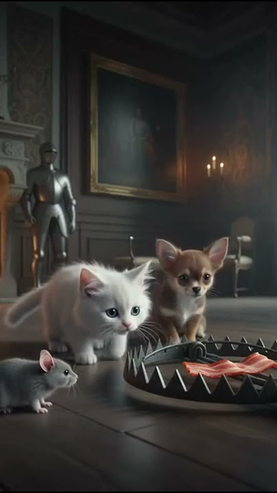 Will It Press the Trap? Forbidden Bacon: A Castle Caper #cutecats #animals #ai #cat