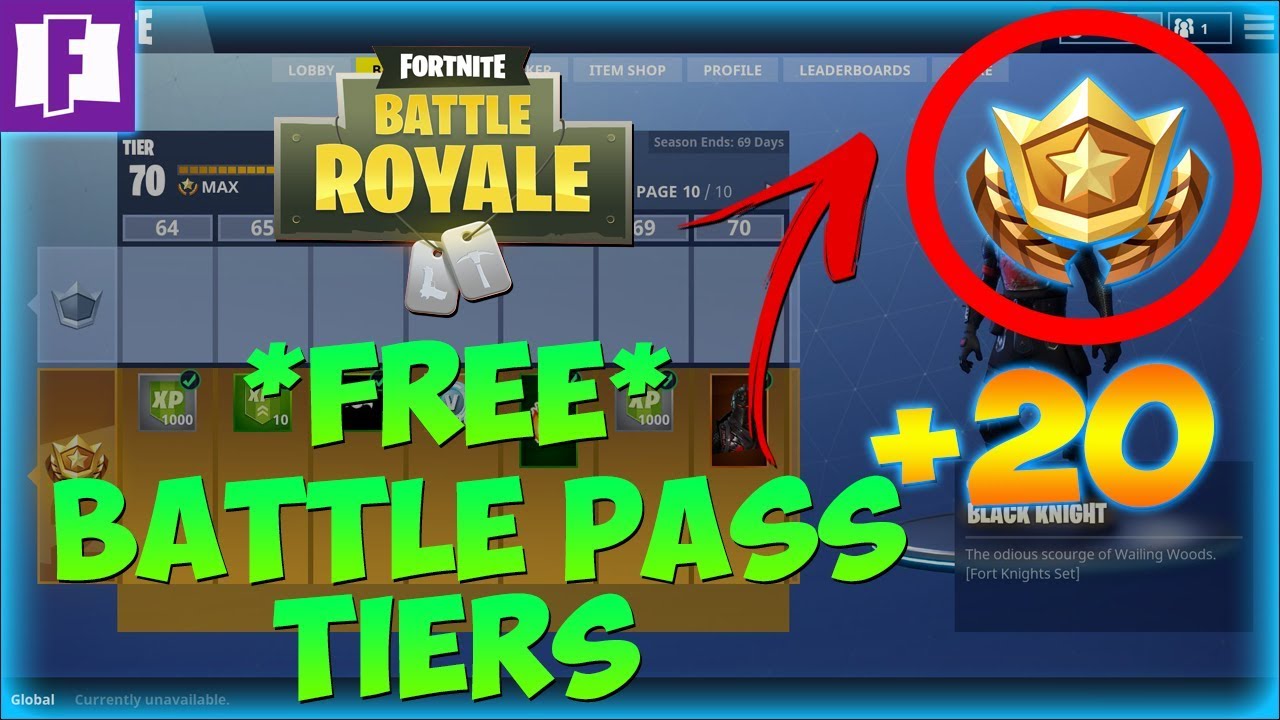free 20 battle pass stars 4 tiers for everyone fortnite battle royale news - fortnite battle royale free pass tier