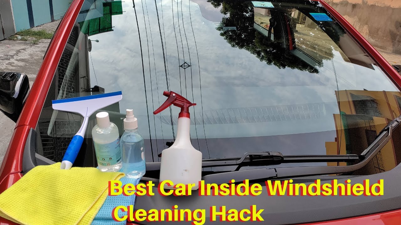 How to Spotlessly Clean Car Windshield From Inside 