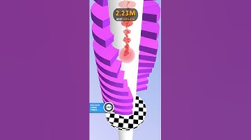 Helix Jump: ASMR Level 266 #helixjump #gaming #mobile #shorts