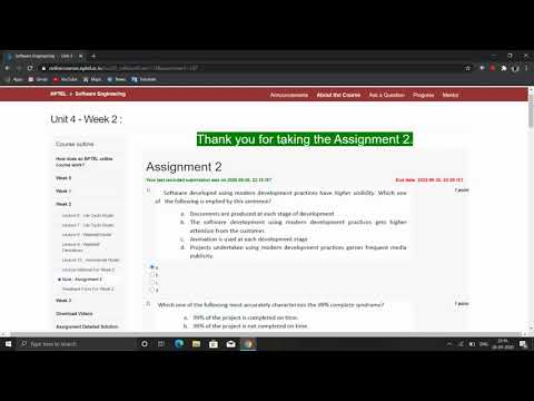 nptel software engineering assignment 2 answers